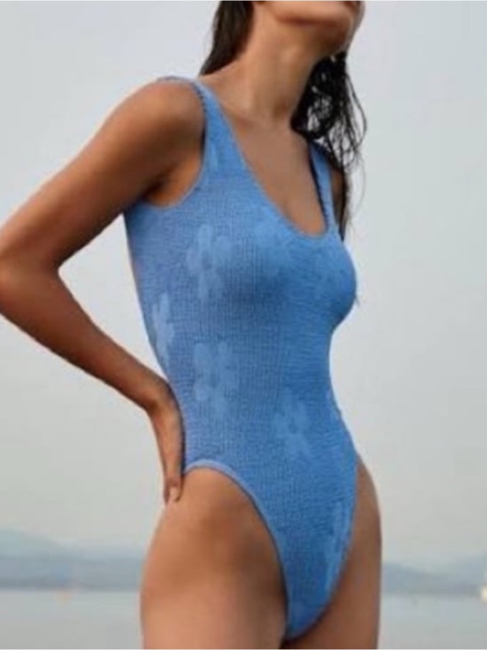 Bound By Bond-eye Madison One Piece Swimsuit Cornflower Blue One Size